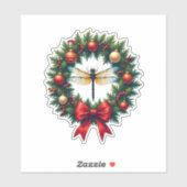 Weihnachtsdrachenfliege Aufkleber (Blatt)