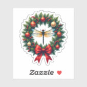 Weihnachtsdrachenfliege Aufkleber (Blatt)