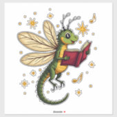 Weihnachtsdrachenfliege Aufkleber (Blatt)