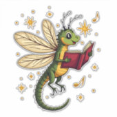 Weihnachtsdrachenfliege Aufkleber (Vorderseite)