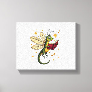 Weihnachtsdrachenfliege Leinwanddruck