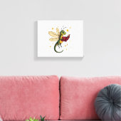 Weihnachtsdrachenfliege Leinwanddruck (Insitu (Wohnzimmer))