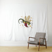 Weihnachtsdrachenfliege Wandteppich (Beispiel (Horizontal))