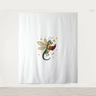 Weihnachtsdrachenfliege Wandteppich