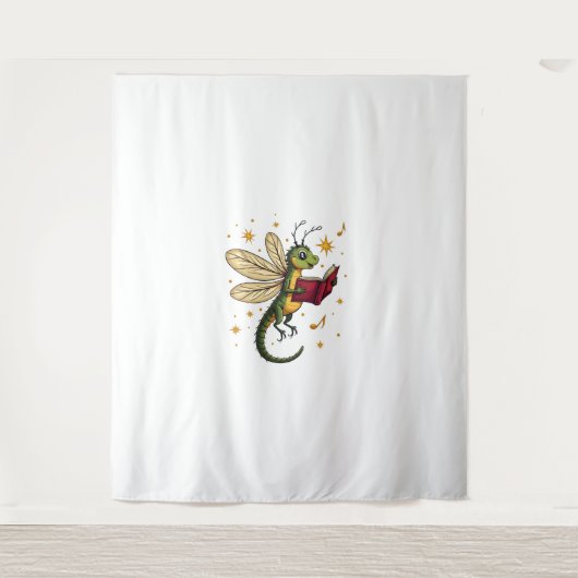 Weihnachtsdrachenfliege Wandteppich (Vorderseite)