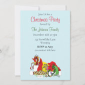 Weihnachtsdragons Einladung (Vorderseite)