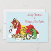 Weihnachtsdragons Einladung (Rückseite)