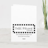 WeihnachtsDrehungs-Karte Feiertagskarte (Rückseite)