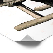 Weihnachtsdruck der 20er Jahre Poster (Ecke)