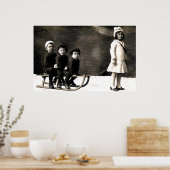 Weihnachtsdruck der 20er Jahre Poster (Küche)