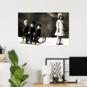 Weihnachtsdruck der 20er Jahre Poster (Heimbüro)