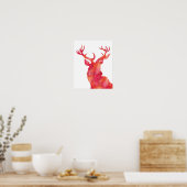 Weihnachtsdruck für Reh Poster (Küche)