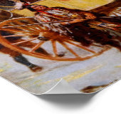 Weihnachtsdruck im Kolonialstil Poster (Ecke)