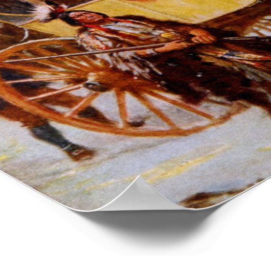 Weihnachtsdruck im Kolonialstil Poster (Ecke)