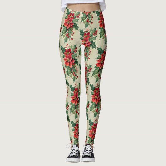 Weihnachtsdrucke - Leggings (Vorderseite)