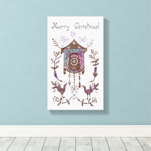 Weihnachtsdrucke Leinwanddruck (Insitu (Holzboden))