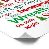 Weihnachtsdrucke Poster (Ecke)