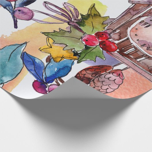 Weihnachtsdruckpapier Geschenkpapier (Ecke)