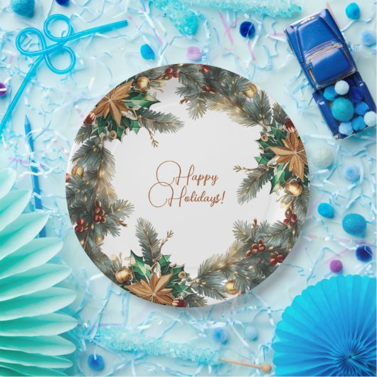 Weihnachtsdruckpapier Pappteller (Party)