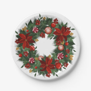 Weihnachtsdruckpapier Pappteller