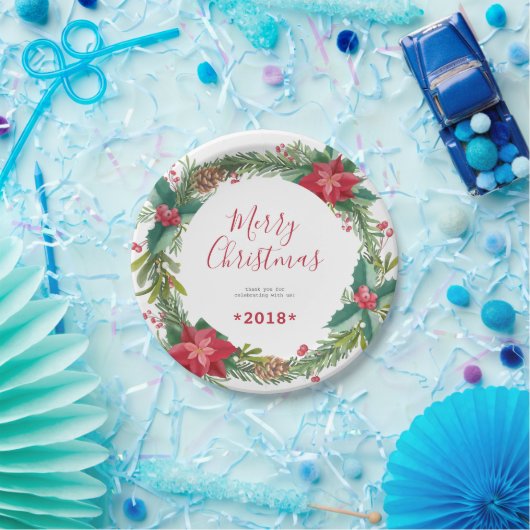 Weihnachtsdruckpapier-Teller Pappteller (Party)