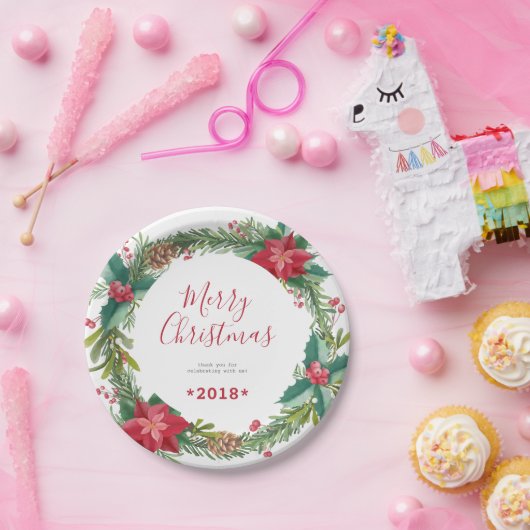 Weihnachtsdruckpapier-Teller Pappteller (Party)