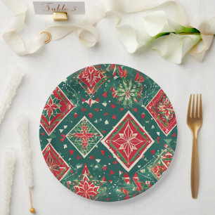 Weihnachtsdruckpapier-Teller Pappteller