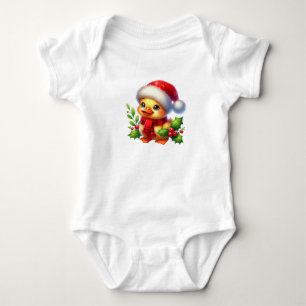 Weihnachtsduck Baby Strampler