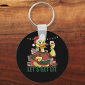 Weihnachtsduck, lasst uns was machen schlüsselanhänger (Vorderseite)