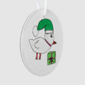 Weihnachtsduck Ornament (Vorderseite)