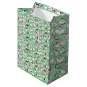 Weihnachtsducken Mittlere Geschenktüte (Vorderseite Schrägansicht)