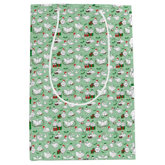 Weihnachtsducken Mittlere Geschenktüte (Vorderseite)