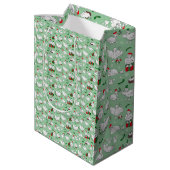 Weihnachtsducken Mittlere Geschenktüte (Rückseite Schrägansicht)
