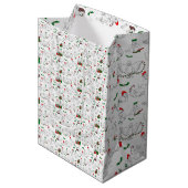 Weihnachtsducken Mittlere Geschenktüte (Vorderseite Schrägansicht)