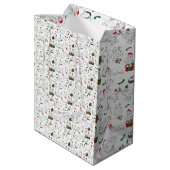 Weihnachtsducken Mittlere Geschenktüte (Rückseite Schrägansicht)