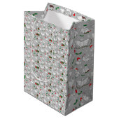 Weihnachtsducken Mittlere Geschenktüte (Vorderseite Schrägansicht)