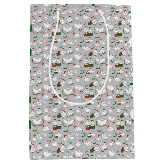 Weihnachtsducken Mittlere Geschenktüte (Vorderseite)