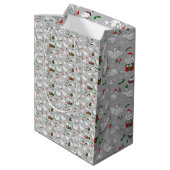 Weihnachtsducken Mittlere Geschenktüte (Rückseite Schrägansicht)
