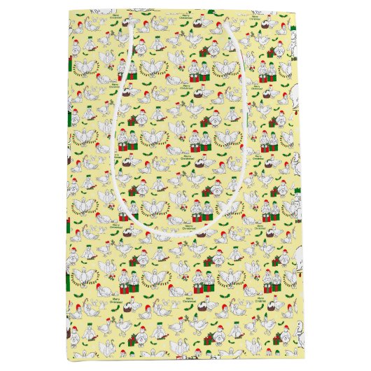 Weihnachtsducken Mittlere Geschenktüte (Vorderseite)