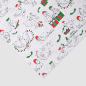Weihnachtsducken Seidenpapier (Ausschnitt)