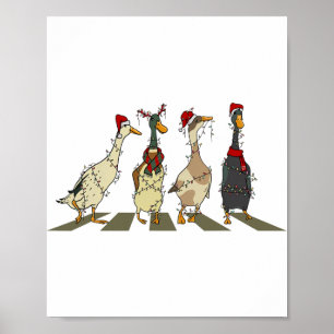 Weihnachtsducken Xmas Tree Lights Enck Weihnachtsf Poster