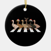 Weihnachtsducks Funny Animals Weihnachtsbaum Lover Keramik Ornament (Vorne)