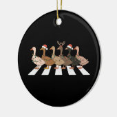 Weihnachtsducks Funny Animals Weihnachtsbaum Lover Keramik Ornament (Links)