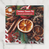 Weihnachtsdüfte Simmer Pot Geschenkanhänger (Vorderseite)