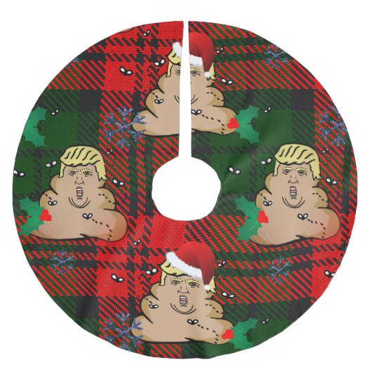 Weihnachtsdump-Weihnachtsrock Polyester Weihnachtsbaumdecke (Vorderseite)
