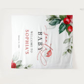 Weihnachtsduschband Wandteppich (Vorderseite (Horizontal))