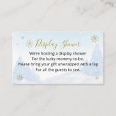 Weihnachtsduschdusche von Santa Baby Begleitkarte (Vorderseite)