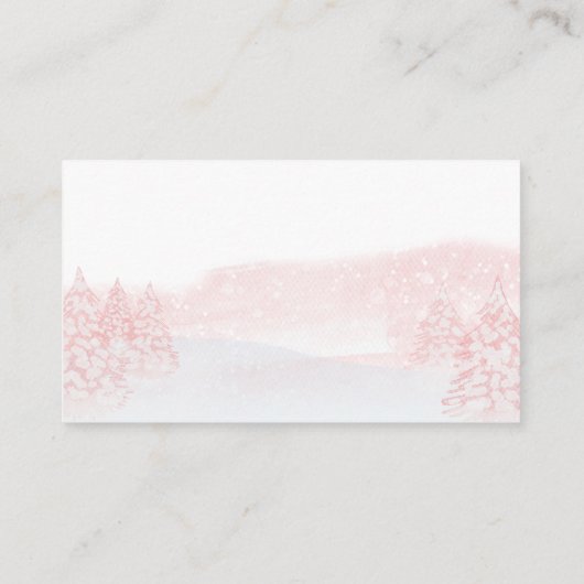 Weihnachtsduschdusche von Santa Baby Begleitkarte (Rückseite)