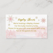 Weihnachtsduschdusche von Santa Baby Begleitkarte (Vorderseite)