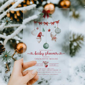 Weihnachtsdusche Akryllische Einladung